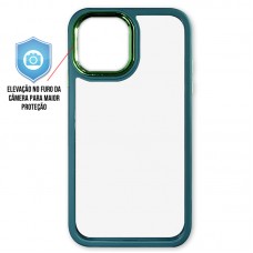 Capa iPhone 12 Pro Max - Clear Case Verde